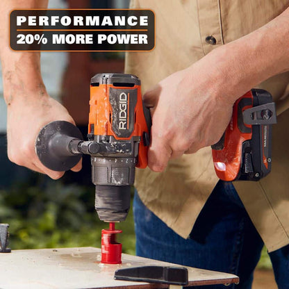 18V Brushless Cordless 2-Tool Combo Kit with Drill/Driver, Impact Driver, (2) Batteries, 18V Charger, and Tool Bag