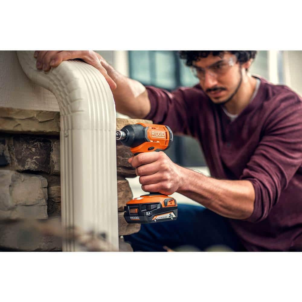 18V Cordless 6-Tool Combo Kit with 2.0 Ah Battery, 4.0 Ah Battery, Charger, and Bag