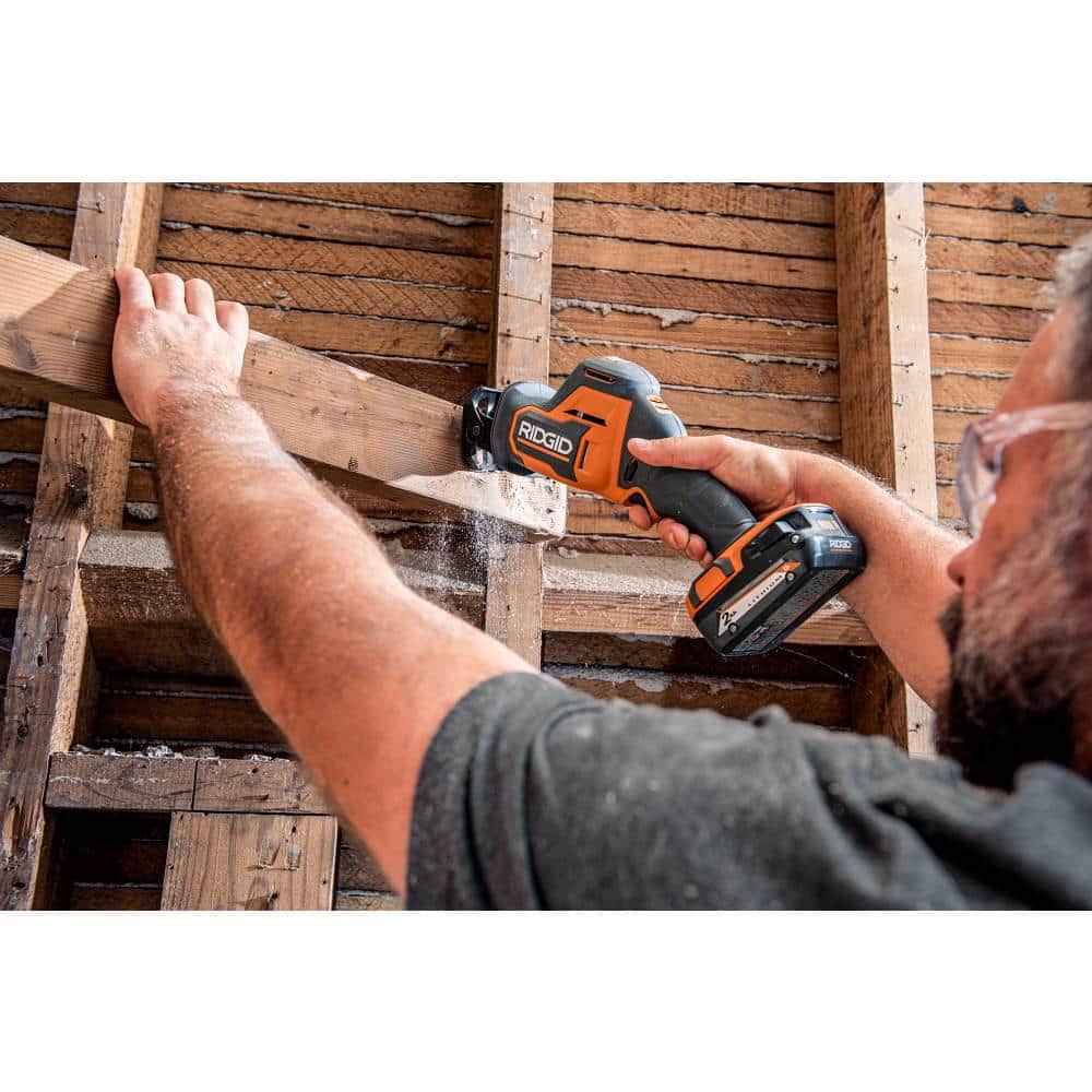 18V SubCompact Brushless Cordless 8-Tool Combo Kit with (2) 2.0 Ah Batteries, 4.0 Ah Battery, Charger, and Bag
