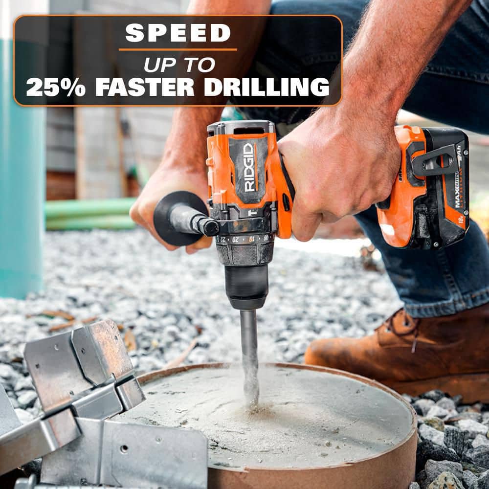 18V Brushless Cordless 6-Tool Combo Kit with 6.0 Ah and 2.0 Ah MAX Output Batteries and Charger
