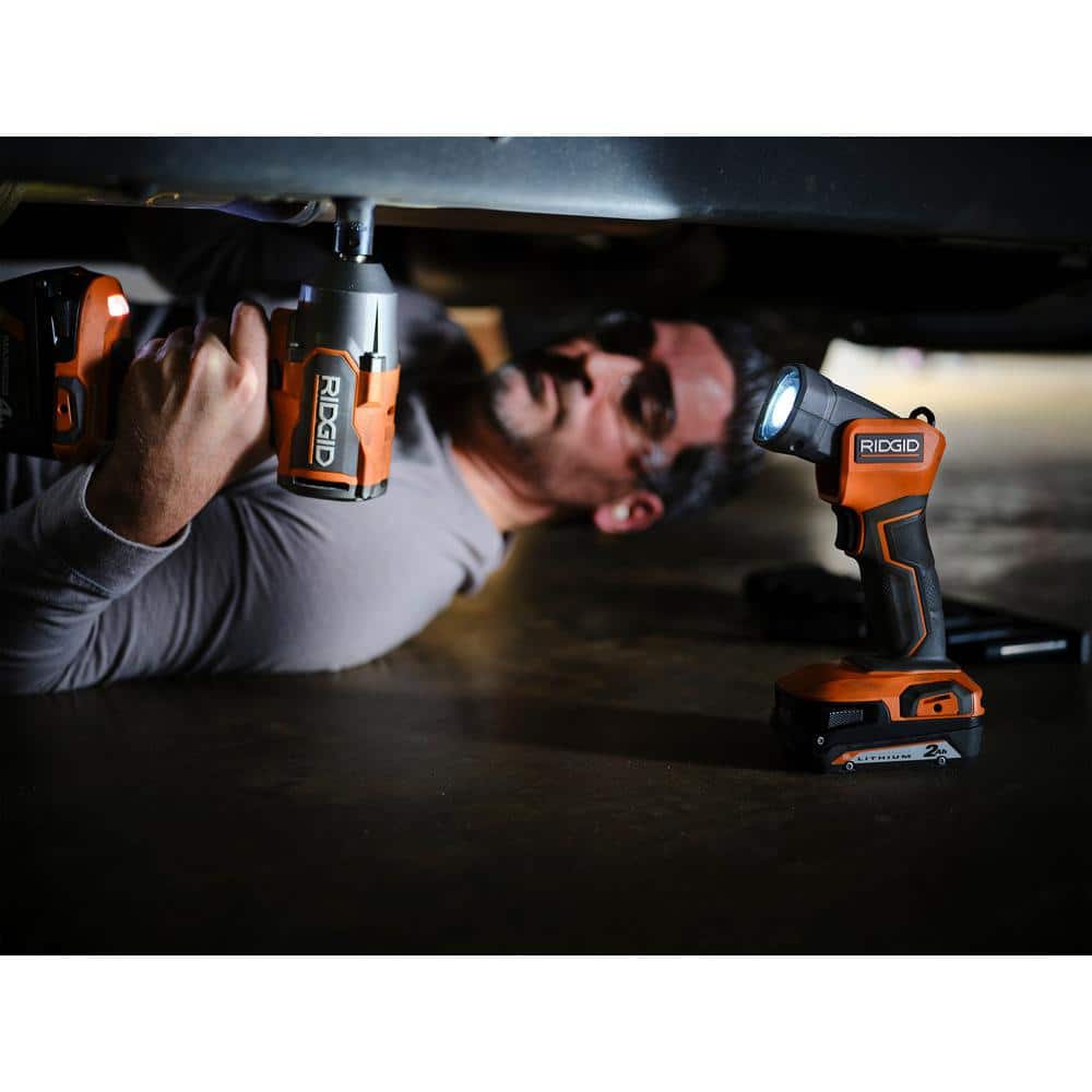 18V Cordless 10-Tool Combo Kit with 2.0 Ah Battery, 4.0 Ah Battery, Charger, and Tool Bag