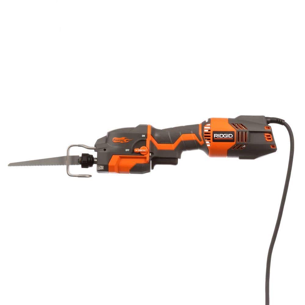 Thru Cool 6 Amp Corded 1-Handed Orbital Reciprocating Saw Kit – RIDGID