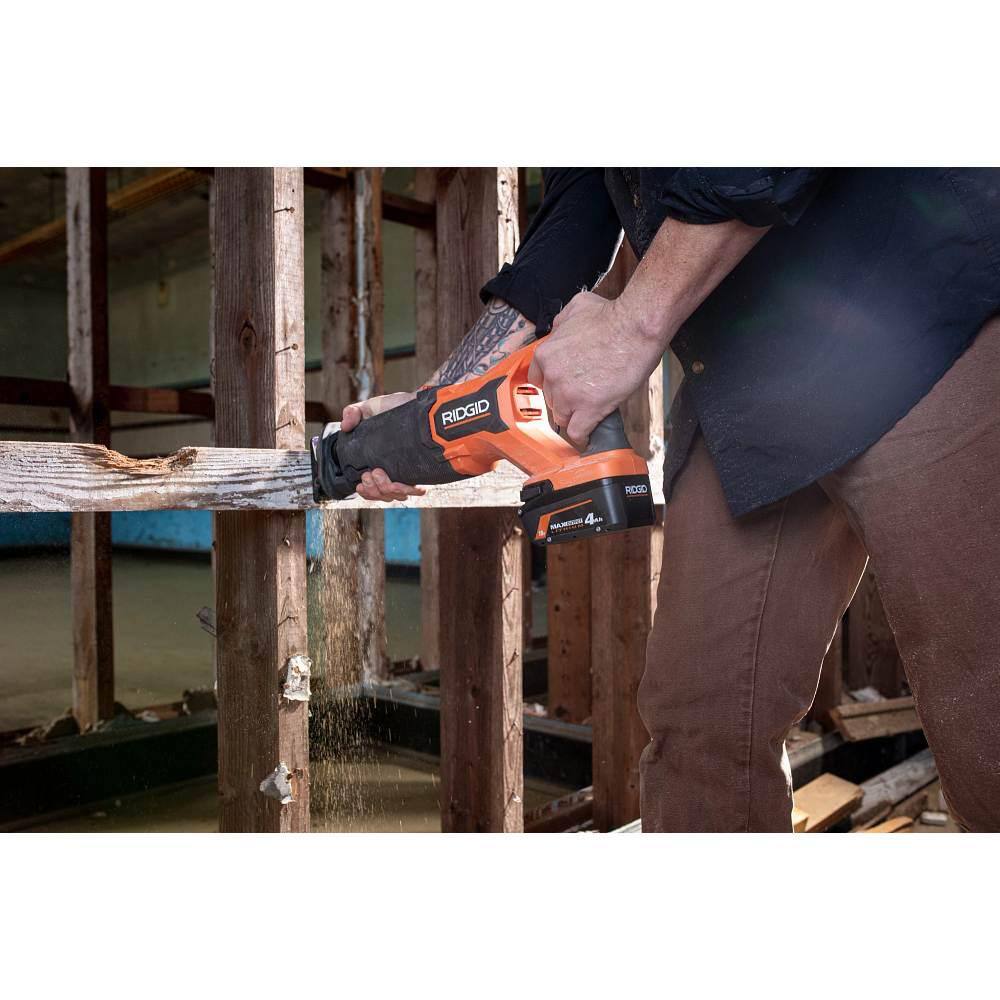 Kit de sierra recíproca inalámbrica sin escobillas de 18 V con (1) batería de 4,0 Ah y cargador