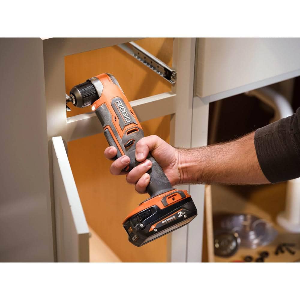 18V SubCompact Brushless Cordless 3/8 in. Right Angle Drill Kit with 2.0 Ah MAX Output Battery and Charger