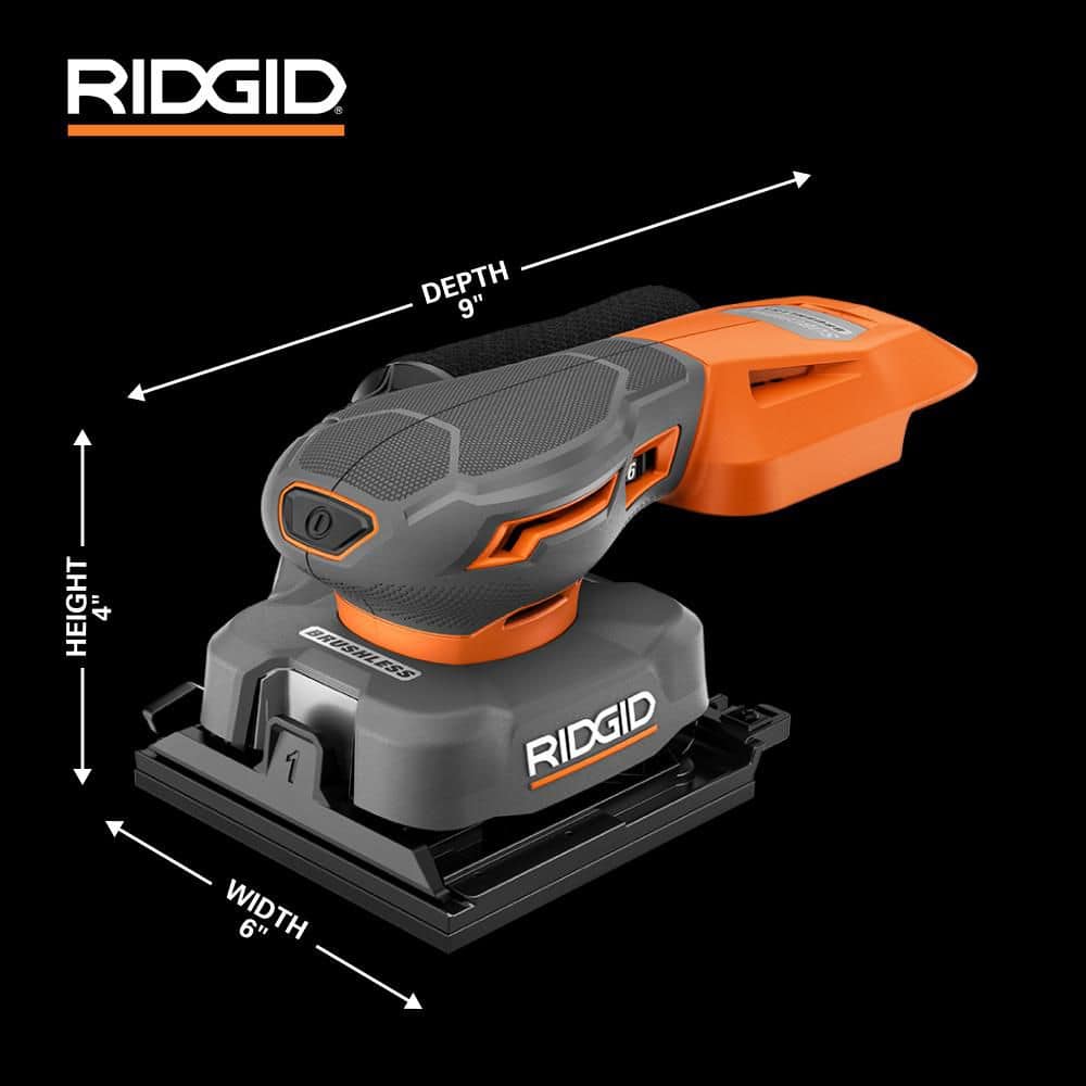 18V SubCompact Brushless Cordless 1/4 Sheet Sander (Tool Only)
