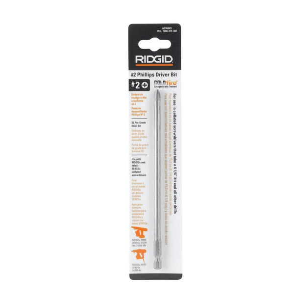 2 x 6-1/4 in. Phillips Collated Screw Gun Bit – RIDGID