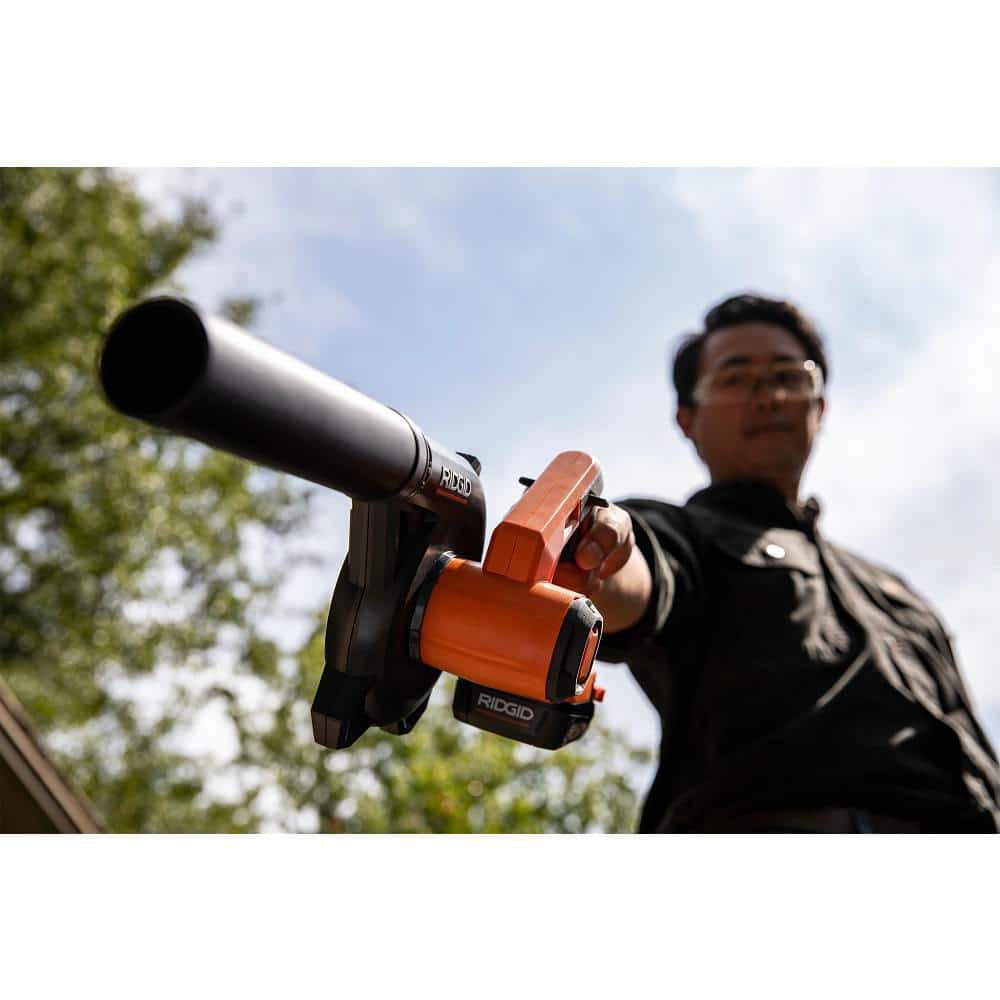 18V Lithium-Ion Cordless Compact Jobsite Blower with Inflator/Deflator Nozzle