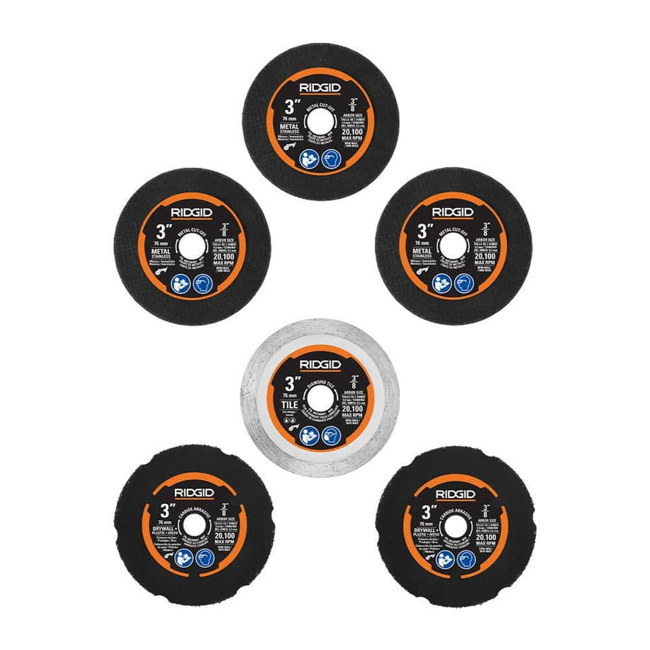 Kit de discos de corte (6 piezas)