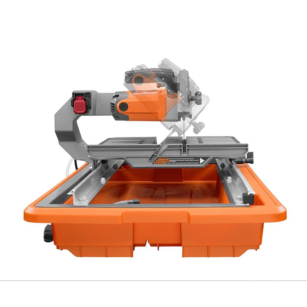 9-Amp 7 in. Blade Corded Wet Tile Saw with Stand – RIDGID