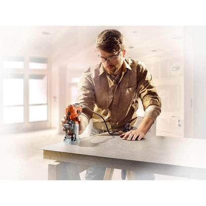 5.5 Amp Corded Fixed Base Trim Router with 2.4 Amp Corded 1/4 Sheet Sander